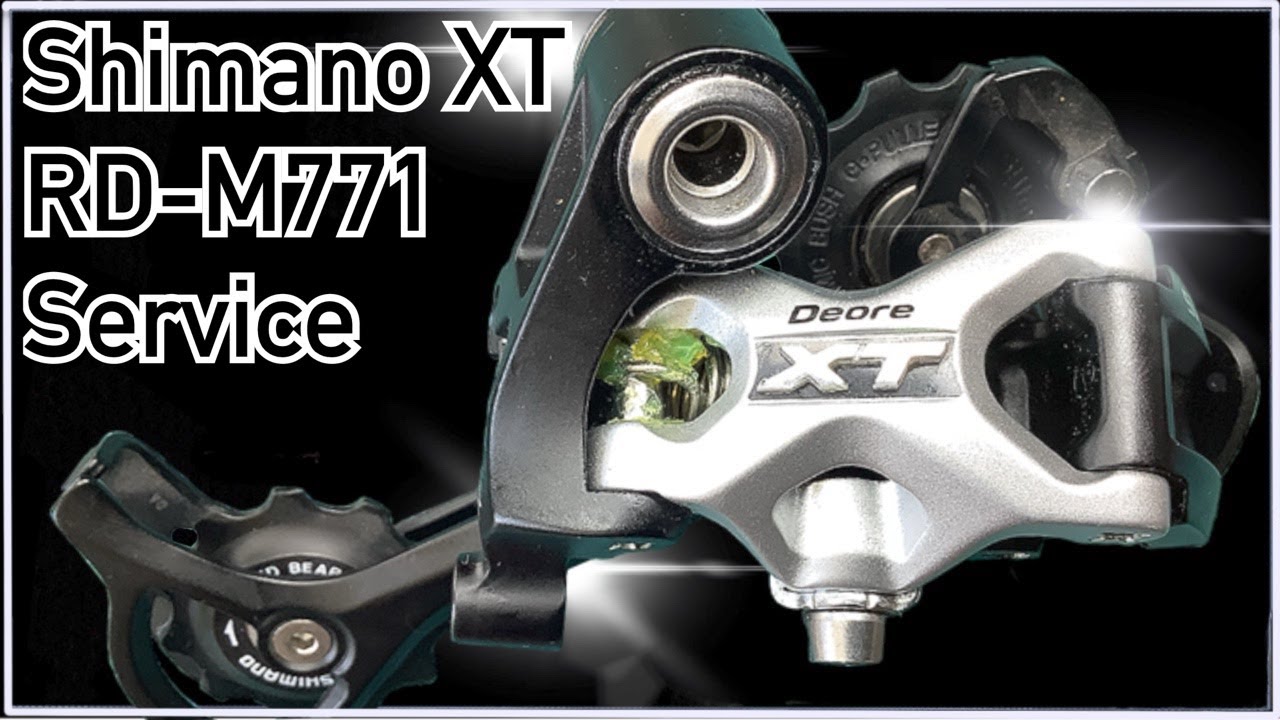 Shimano Deore XT M771 Rear derailleur: Overhaul rebuild clean service
