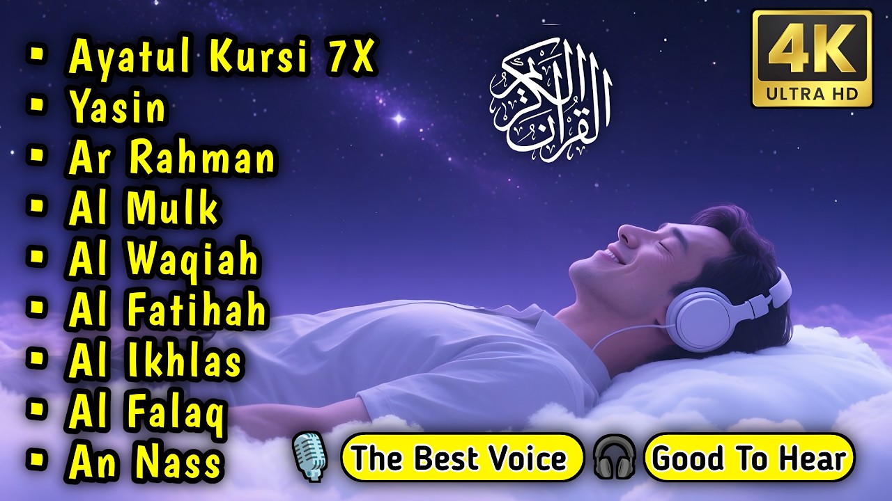 Listen Every Night: 4 Powerful Surahs to Remove Anxiety & Find Rest , Qari Yasser