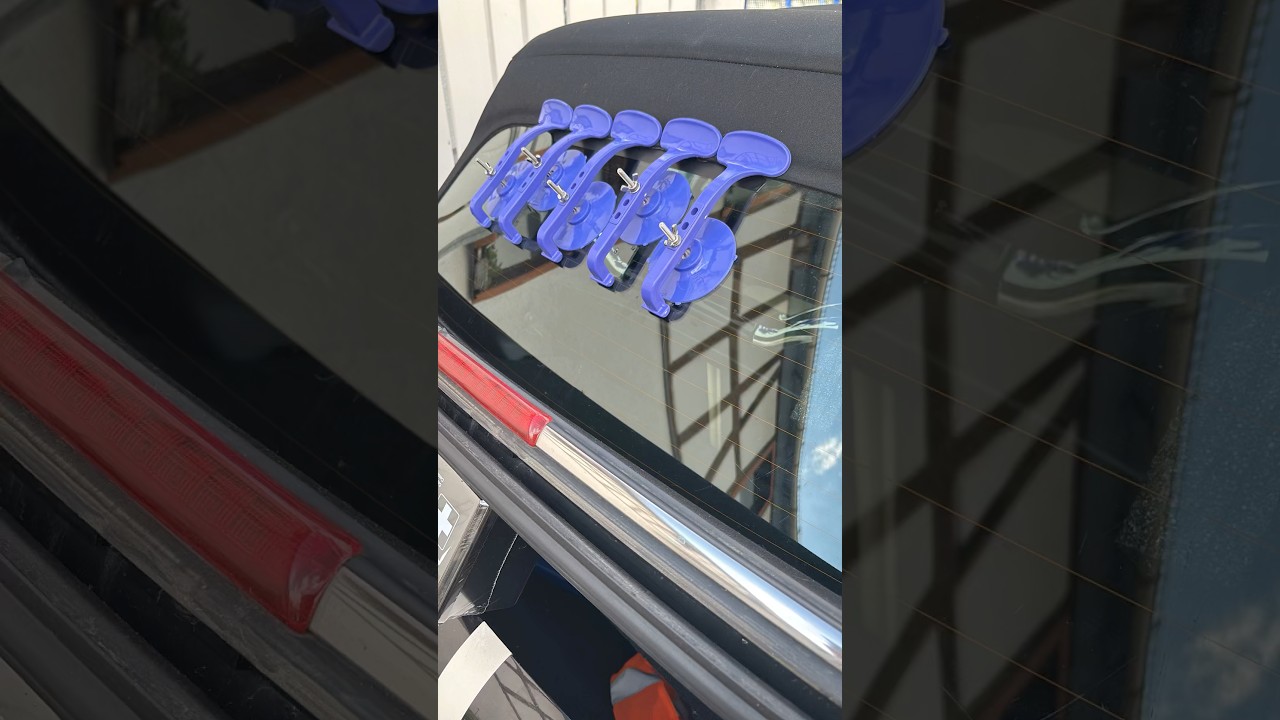Glas Verdeck kleben kleben #shorts #glasverdeckkleben #car #summertime #cabriolet