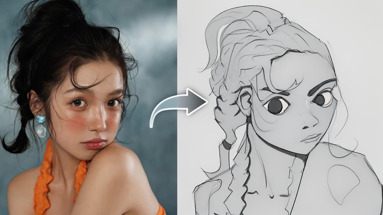 Draw with me Stylized Sketches ( Procreate ) | LOFI | Episode #004