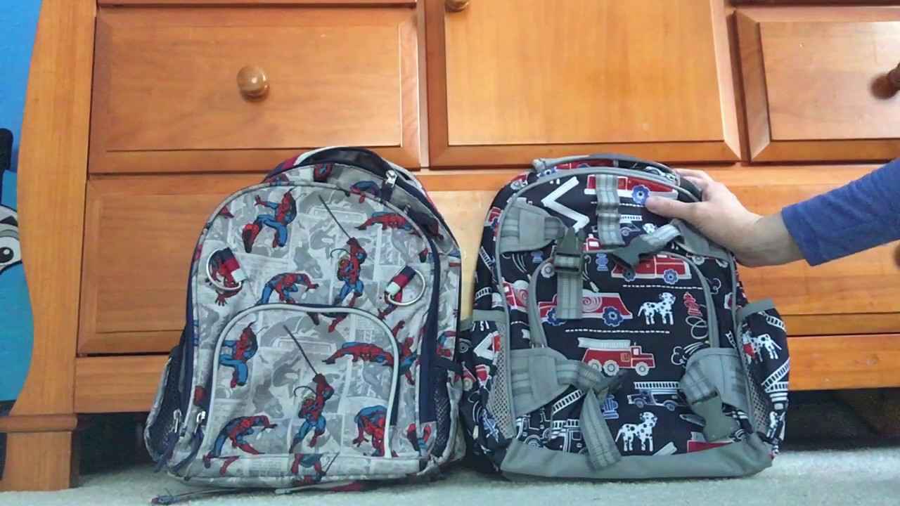 A comparison of Pottery Barn Kids small backpacks