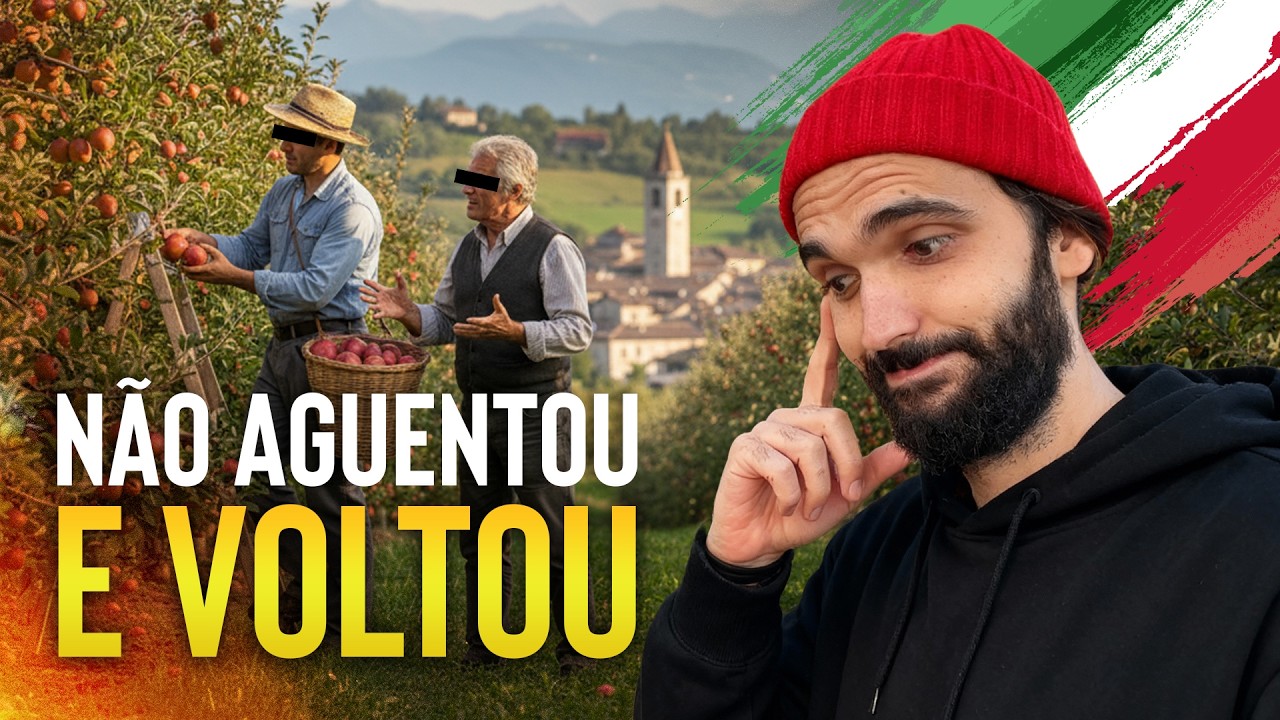 O DINHEIRO ACABOU E O SONHO DE VIVER NA ITÁLIA FOI POR ÁGUA ABAIXO...