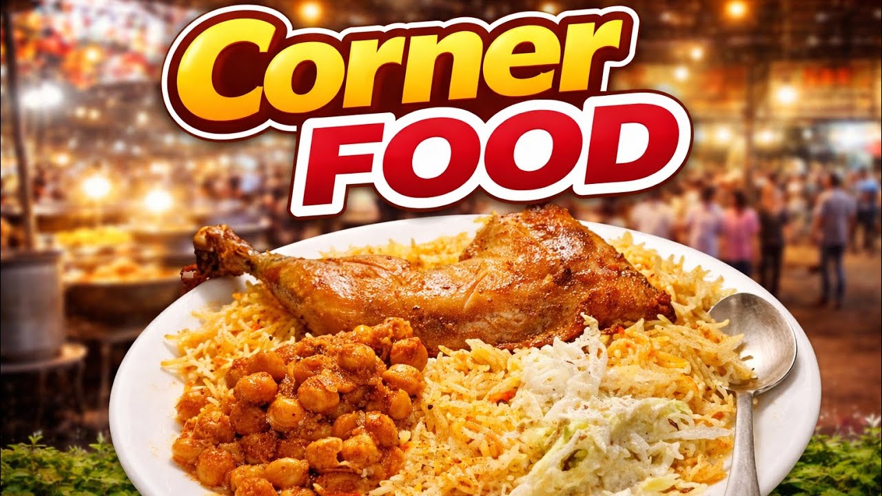 Corner Food ka chana Puloa Recipe Rawalpindi | کرنر فوڈ کا مرغ 🐓 چنا پلاؤ 