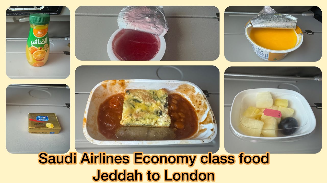 Saudi Airlines Economy Class food review June 2024 |  Jeddah to London