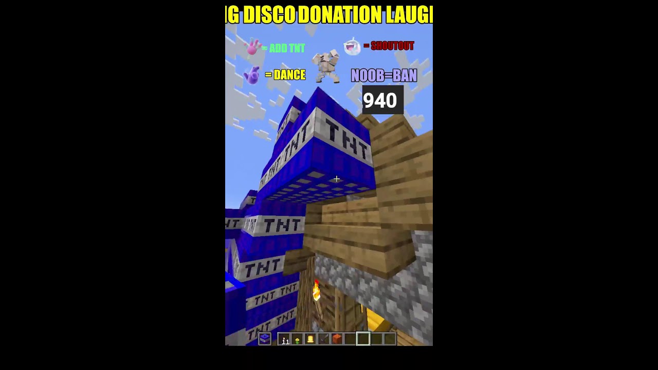 Minecraft TNT Village #shortlive