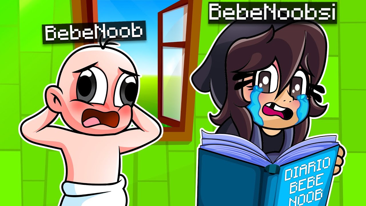 &iexcl;ESP&Iacute;O EL DIARIO SECRETO DE BEBENOOB! 😭💔 BEBENOOBSI VS BEBENOOB MINECRAFT