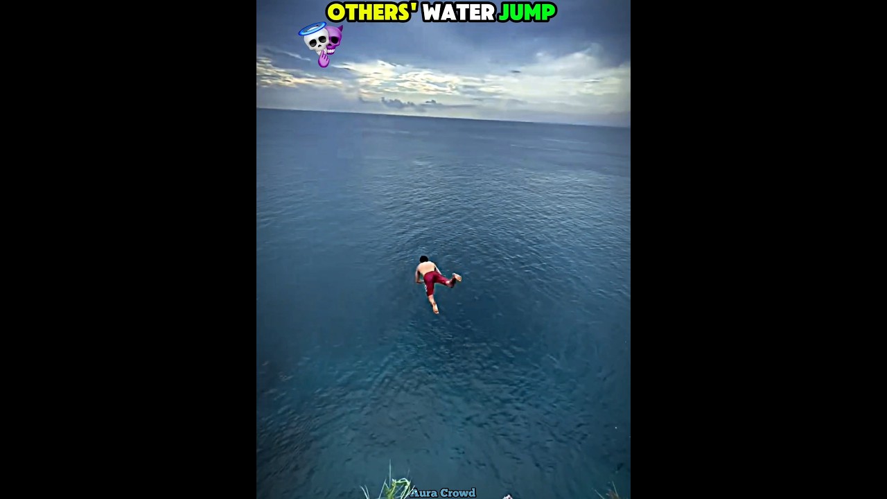 Others Jumping Into The Water vs The Last One ☠️ #edit #trollfaceedit #usa #jump #water #jumping