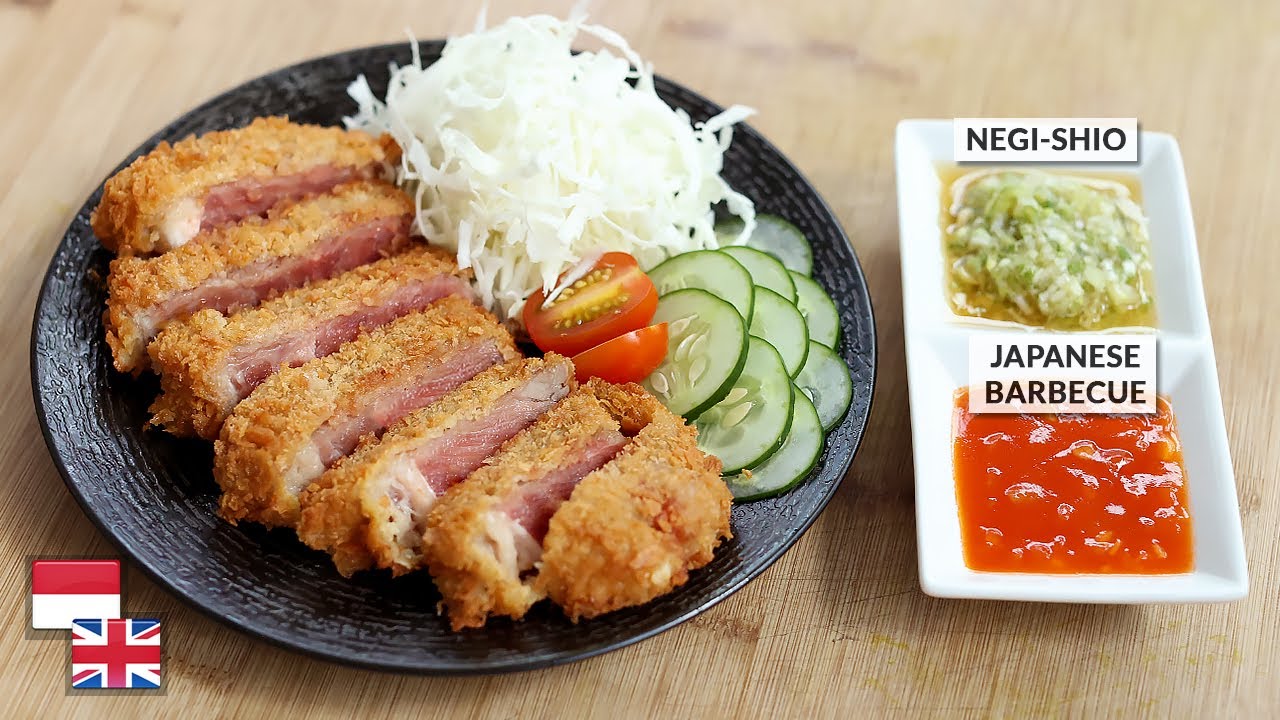 Murah Bukan Murahan! Resep STEAK GYUKATSU: Lengkap Dengan Sausnya! [Bahan Lokal]