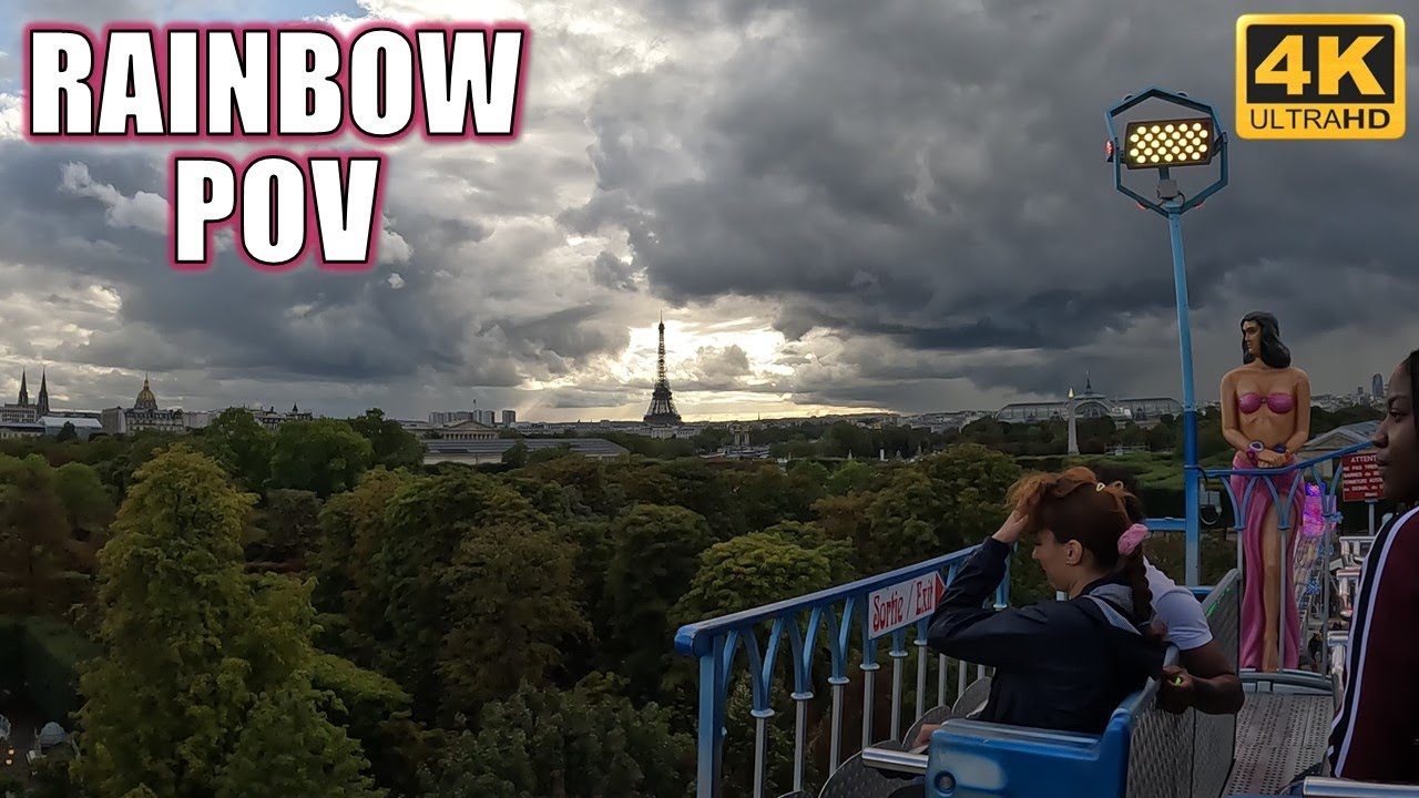 Rainbow POV (4K 60FPS), Fete des Tuileries Huss Rainbow | Non-Copyright