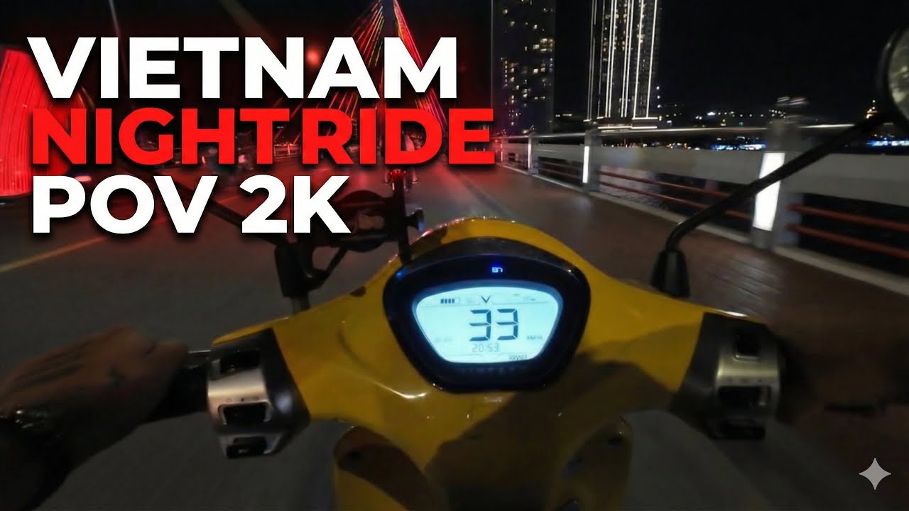 🇻🇳 Vietnam Da Nang 2K POV Riding Tour  | Motorla Şehir Turu (No Talking)