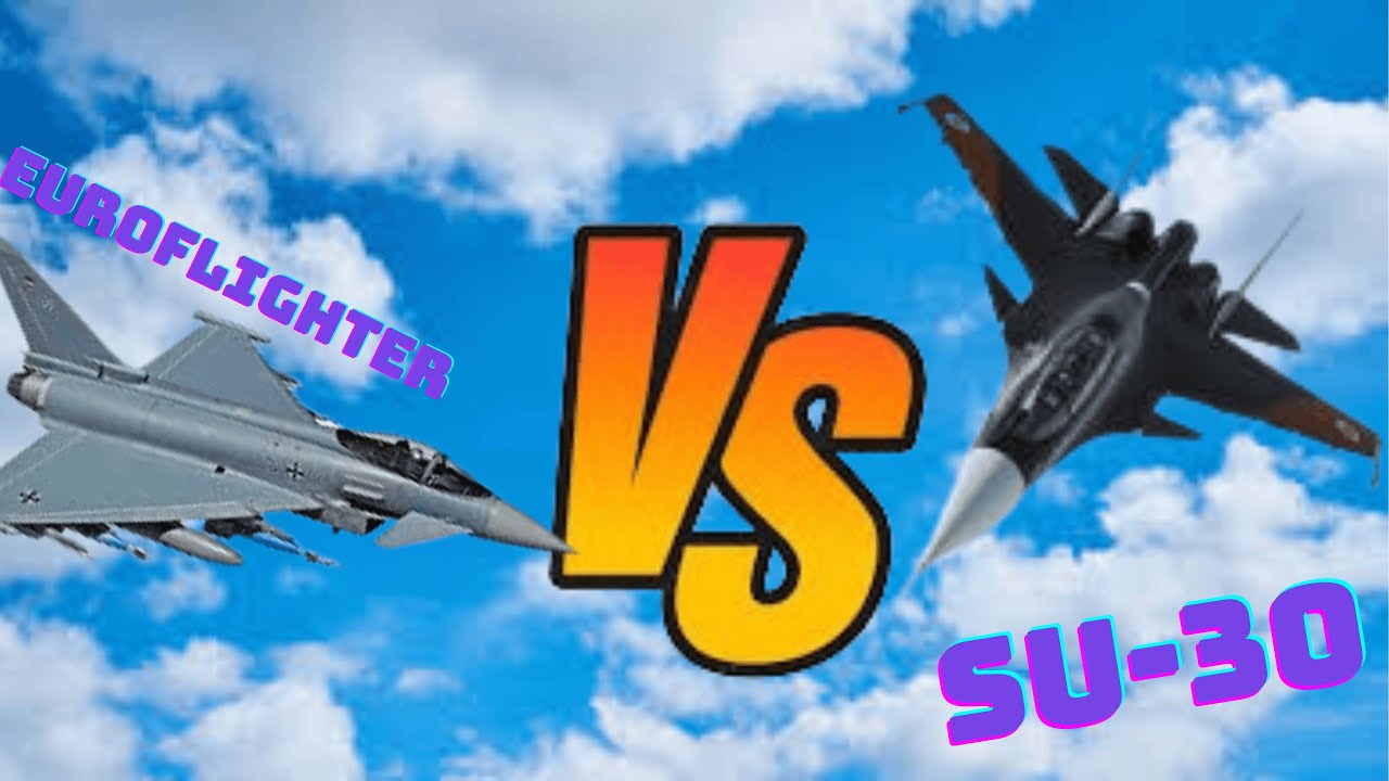 SU-30 X EUROFLIGHTER TYPHOON -- DCS WORLD