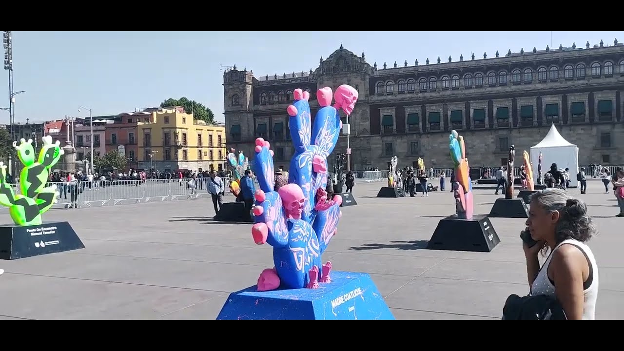 @ClaraBrugadaM #presenta #exposición #nopalera en el #corazon #zocalo #cdmx #mexico #culturacdmx