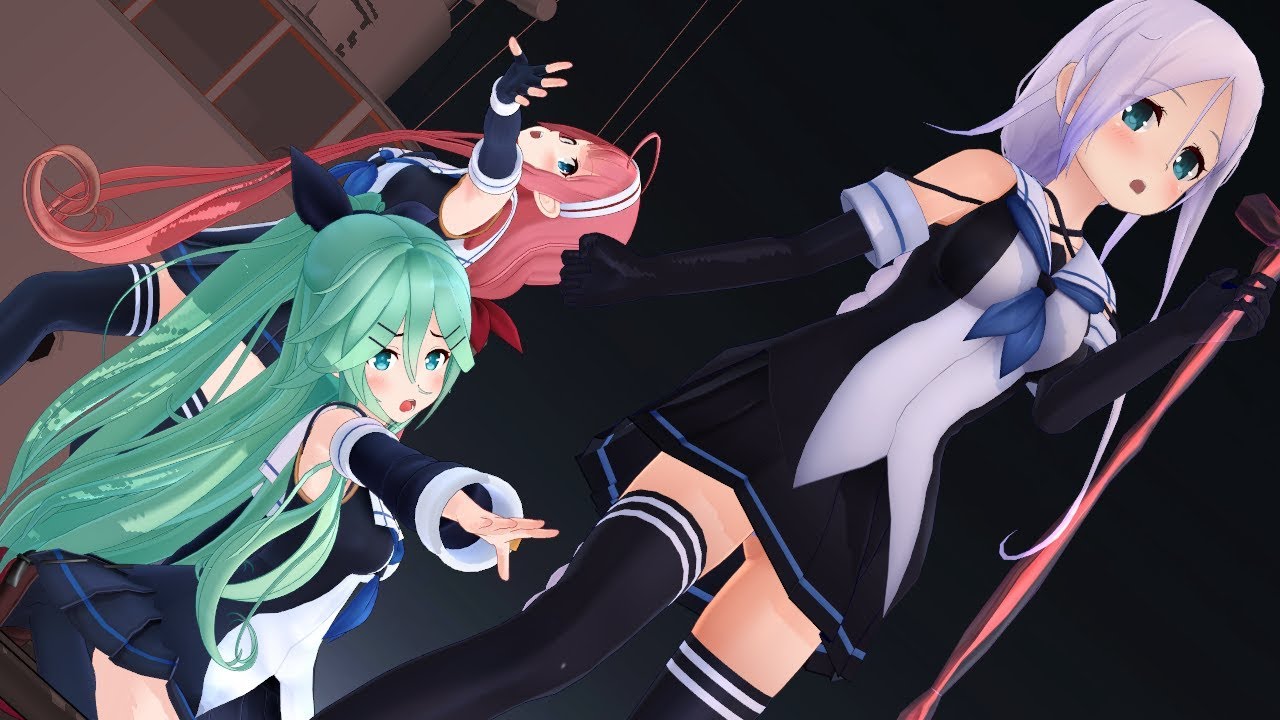 【MMD艦これ】海風 山風 江風でロミオとシンデレラ【4K】