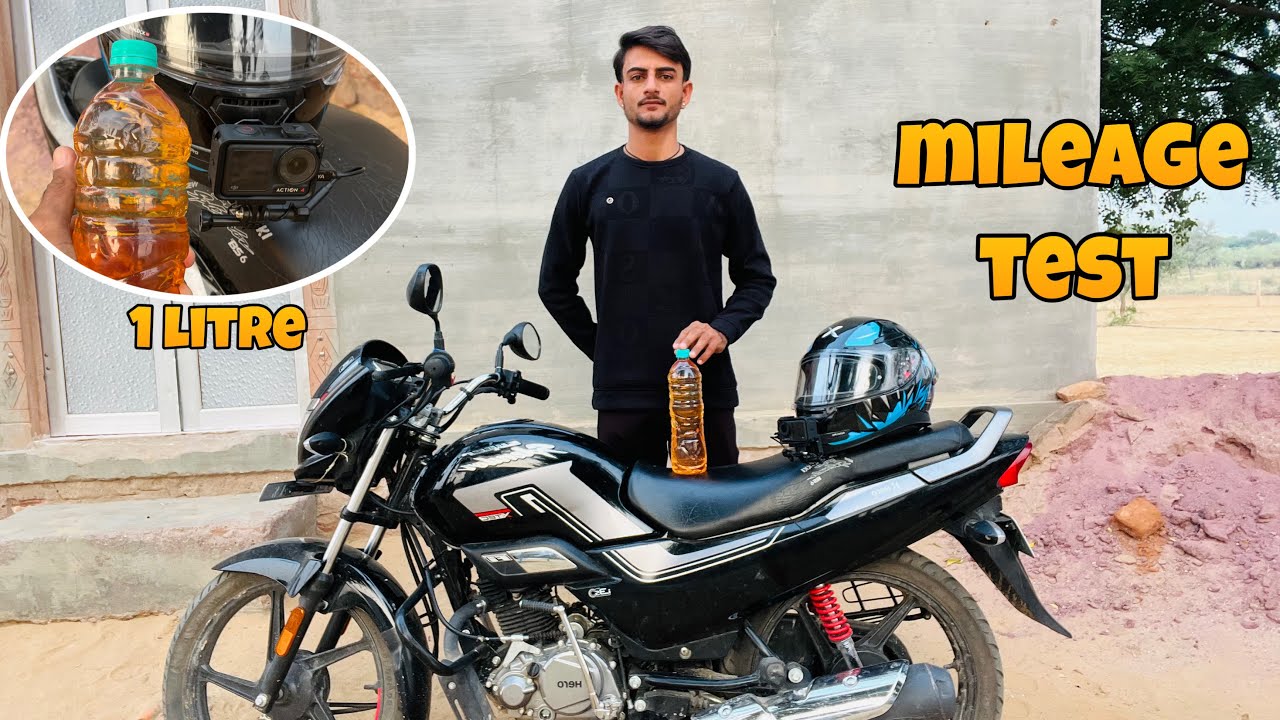 hero super splendor xtec || 1 L petrol mileage test 