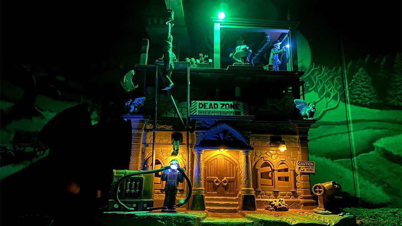 Dead Zone Construction Site Review - NEW for 2020 Lemax Spooky Town