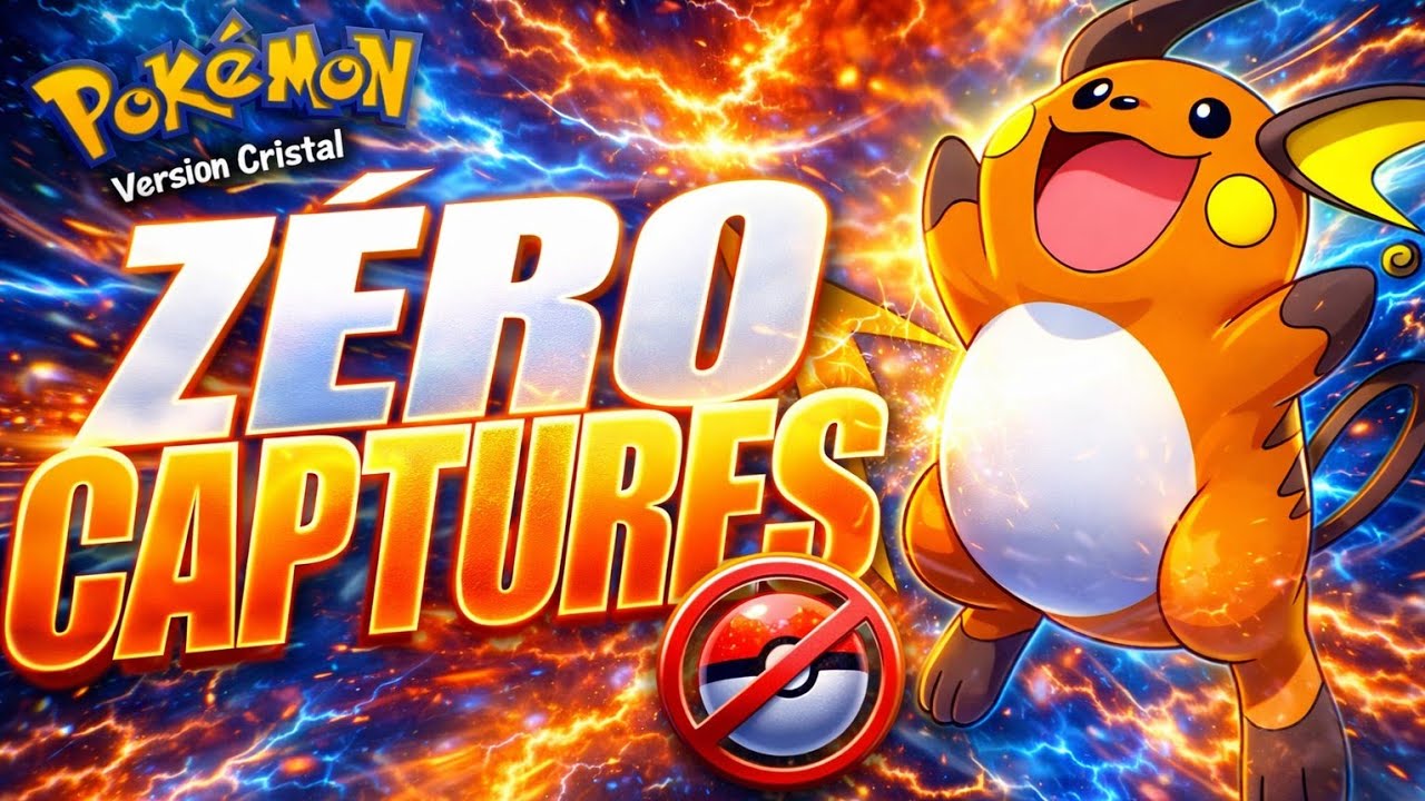 Je dois finir Pokémon CRISTAL, mais SANS capturer de Pokémon !