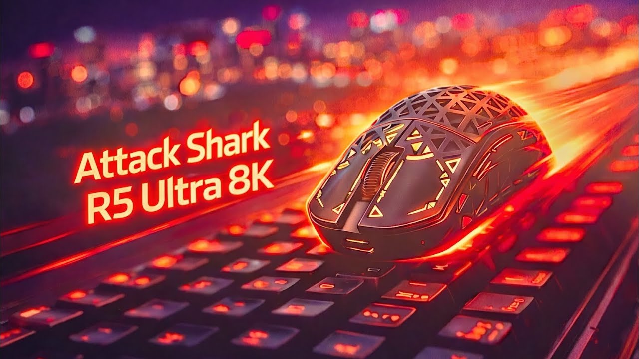  Attack Shark R5 Ultra 8k (YENİ KUTU) Carbon Fiber Mouse