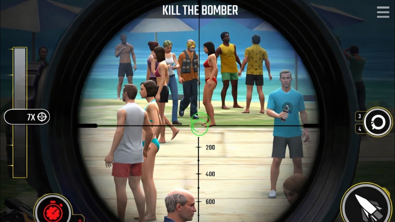 One Target in the Crowd… No Mistakes Allowed 😱  #snipershowdown 