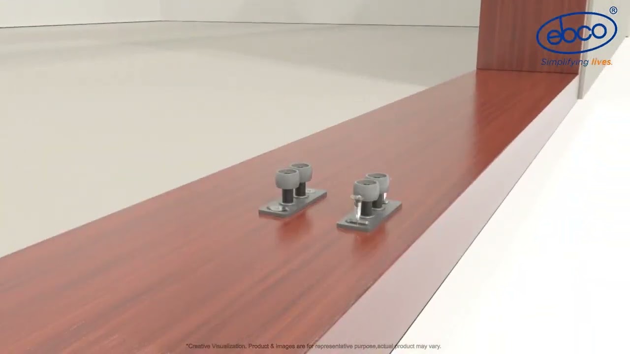 Ebco Sliding Door System 100 - Soft Close (for Wooden Door) | Bharath Agencies