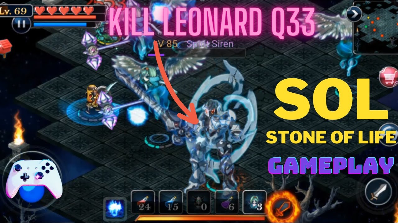 Kill Leonard Main Mission 33 Boss Fight | SOL Stone of Life EX Gameplay