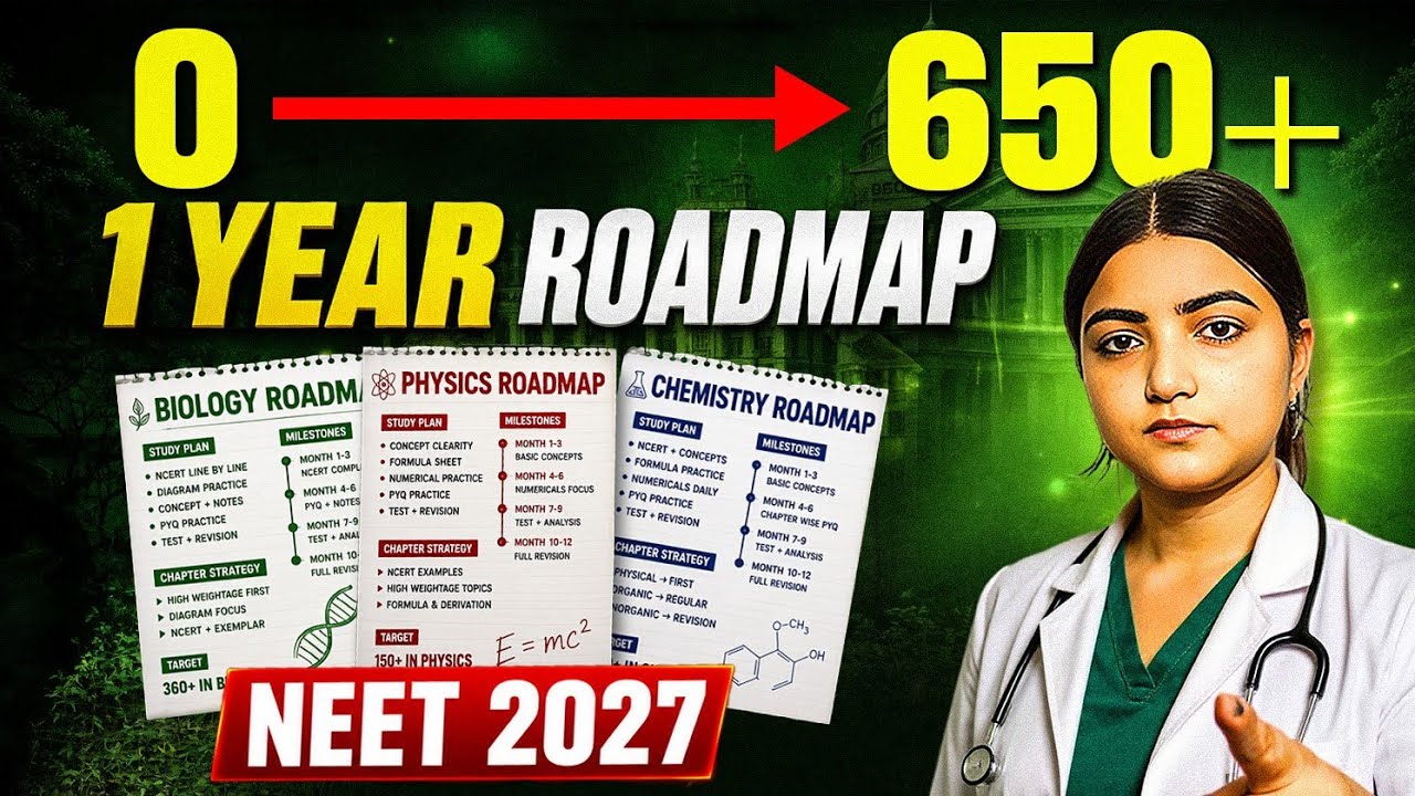 NEET 2027- How Droppers Crack NEET in 1 YEAR from Zero? Complete Roadmap 💯