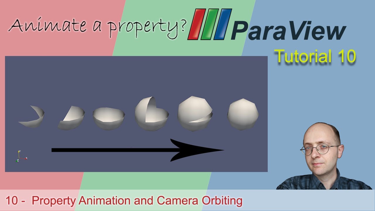 [ Paraview Tutorial 10 ]   Property Animation and Camera Orbiting