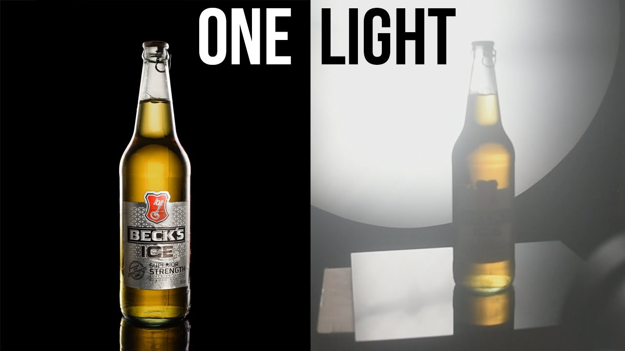 Beer Photography Tutorial - ONE LIGHT Beer Bottle Shoot & Compositing in Photoshop | Product Shoot