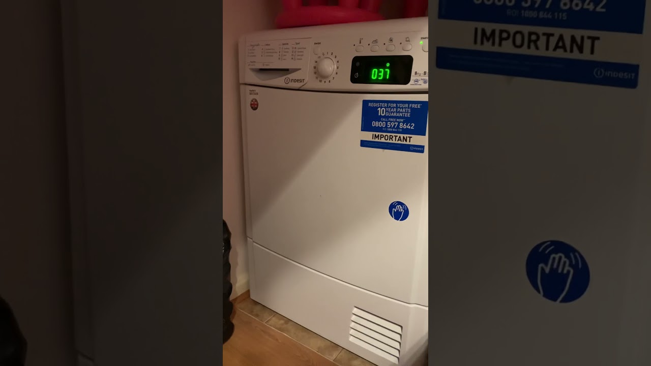 Indesit tumble dryer. Model: IDCE8450BHUK. To much noise.