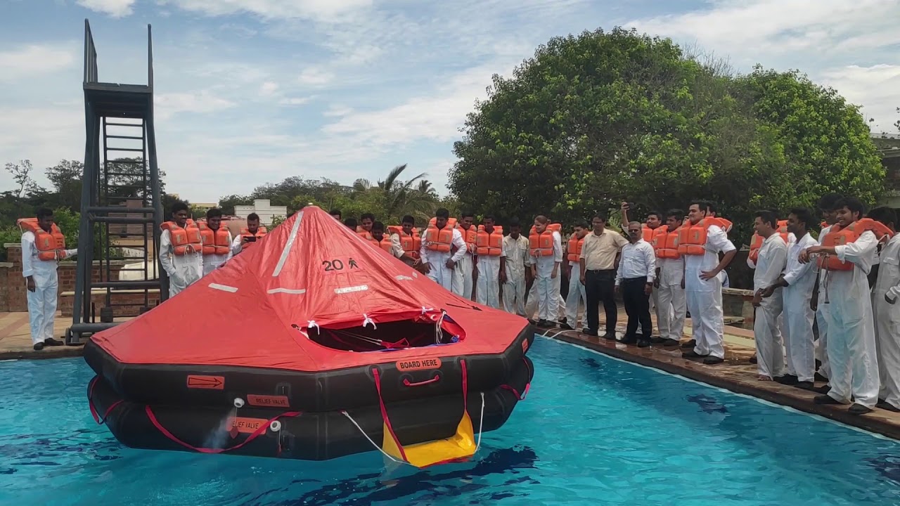 Life-Raft inflation Video at IMU Chennai campus