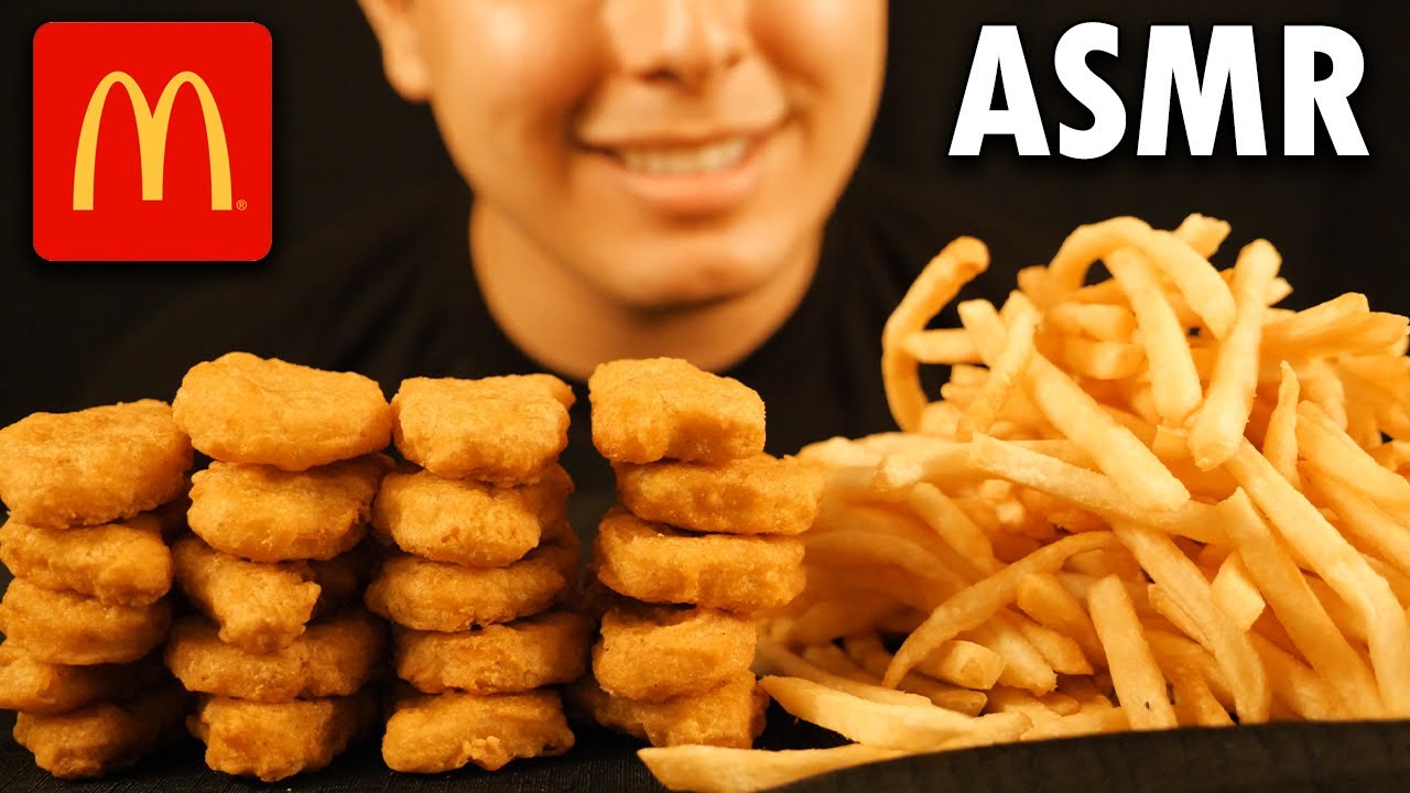 McDonald's Chicken Nugget & Fries ASMR MUKBANG FEAST! (Crunchy Eating & Mouth Sounds)