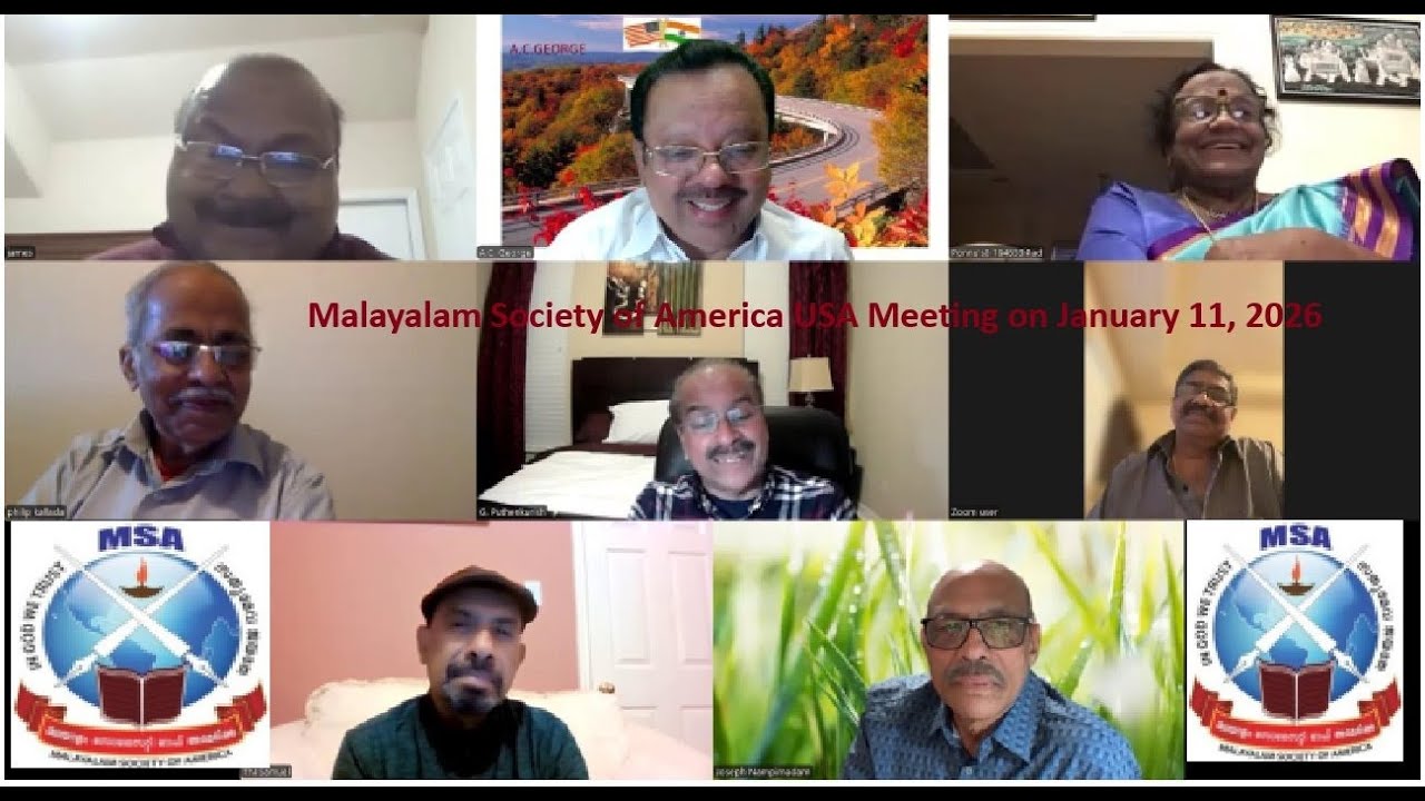 Malayalam Society of America Meet on January 11, 2026