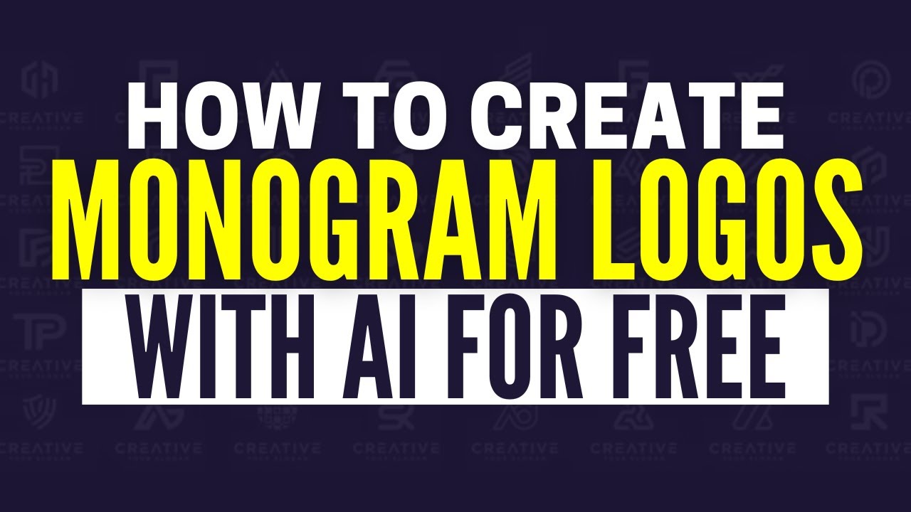 How To Make A Monogram Logo With AI For Free