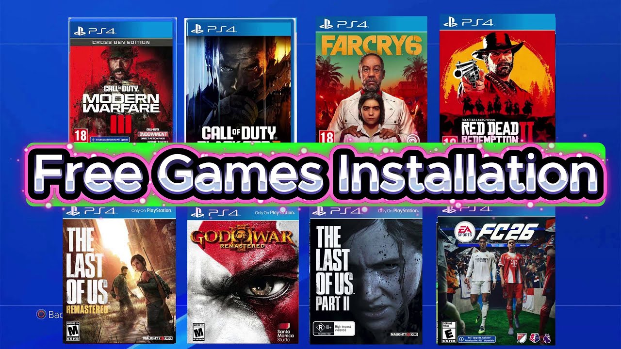 Download/Install Free PS4 Games Direct PS4