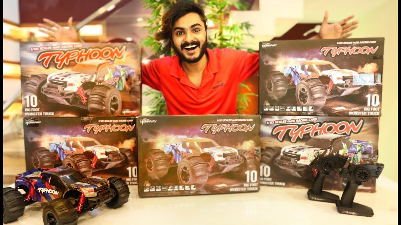 MEGAAAA GIVEAWAY 🔥🔥🔥5 MONSTER RC CAR🔥🔥🔥ഇത് പൊളിക്കും l UNBOXINGDUDE l