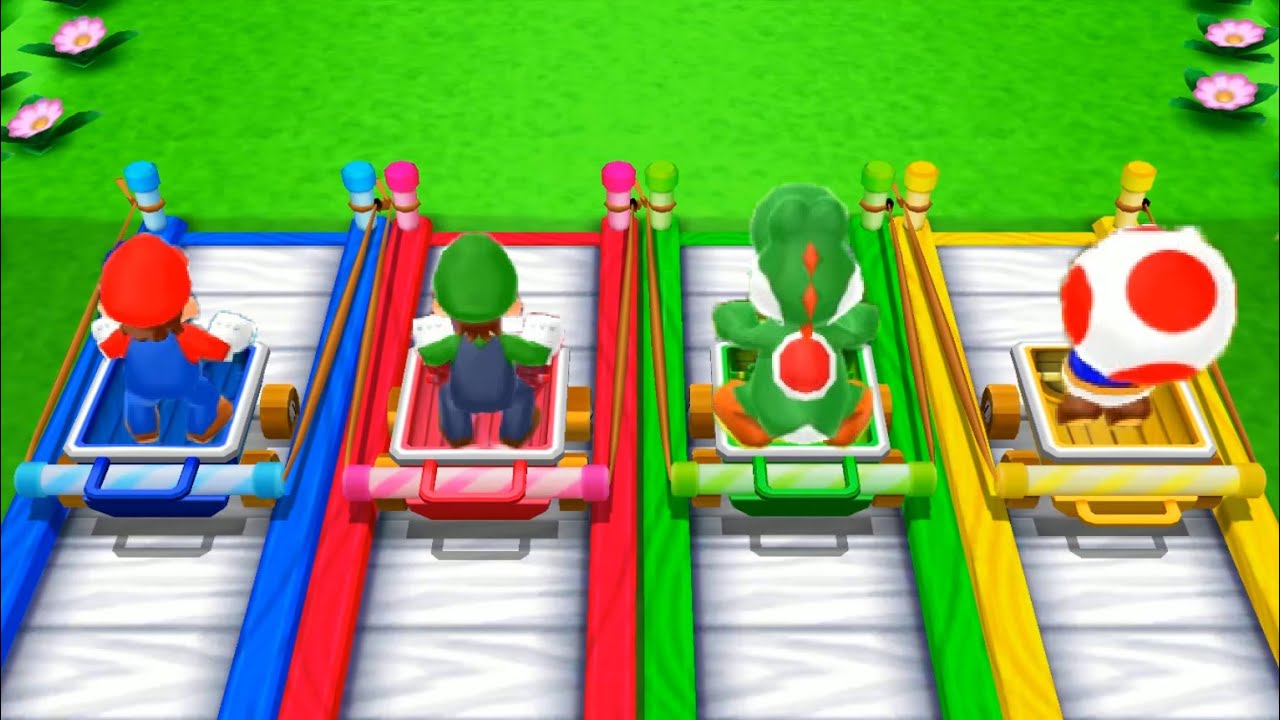 Mario Party: Island Tour MiniGames - Mario Vs Luigi Vs Yoshi Vs Toad (Master COM)