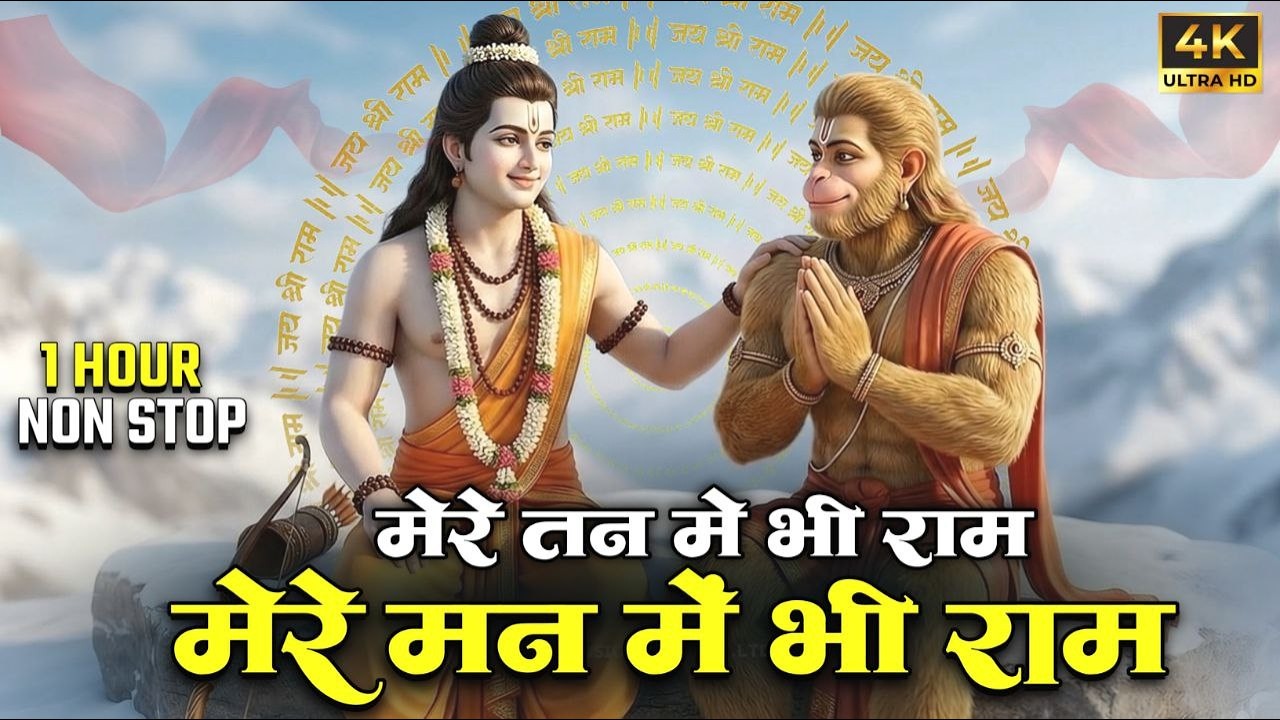 1 Hour Nonstop मेरे तन में भी राम मेरे मन में भी राम Ram Naam Jap Powerful Ram Bhajan