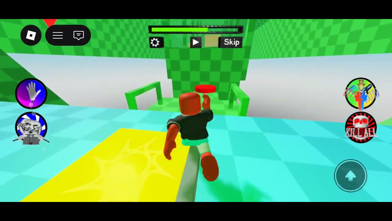 Playing obby but they are chasing u!