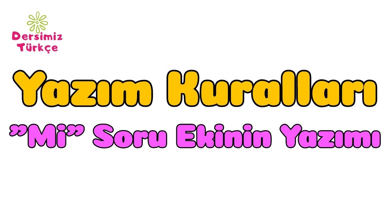 Yazım Kuralları, 