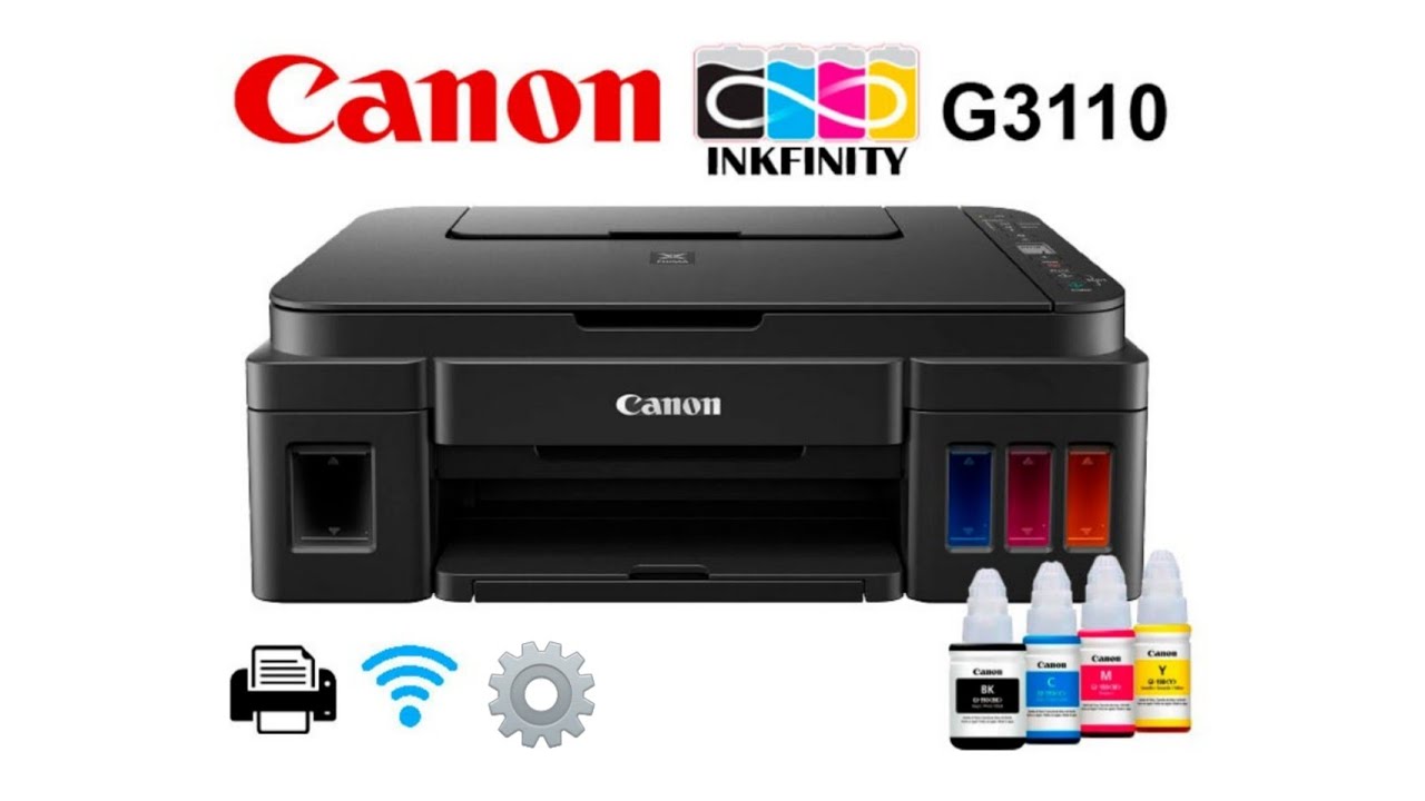 Como Instalar Canon Pixma G3110 - Llenado de tintas - Wifi - Programar y Configurar por primera vez