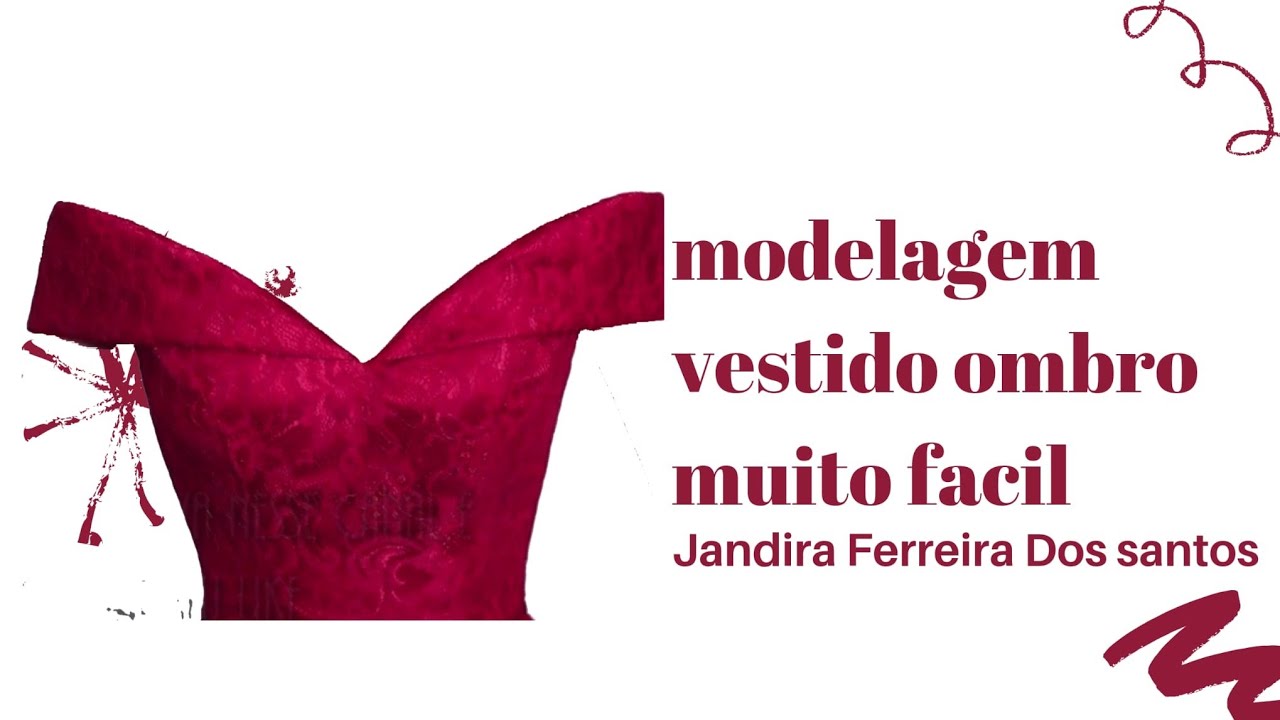 Como fazer modelagem vestidos ombrò a ombrò muito facil