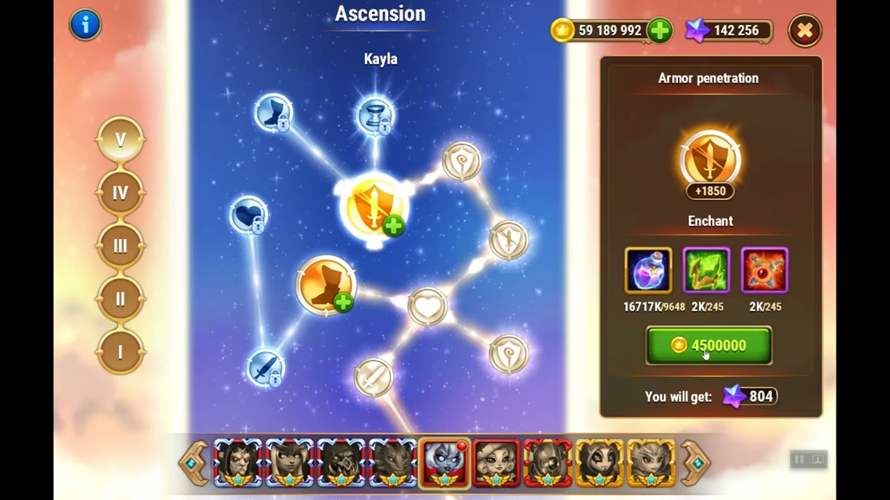 Max-out ascension for Kayla #HeroWars