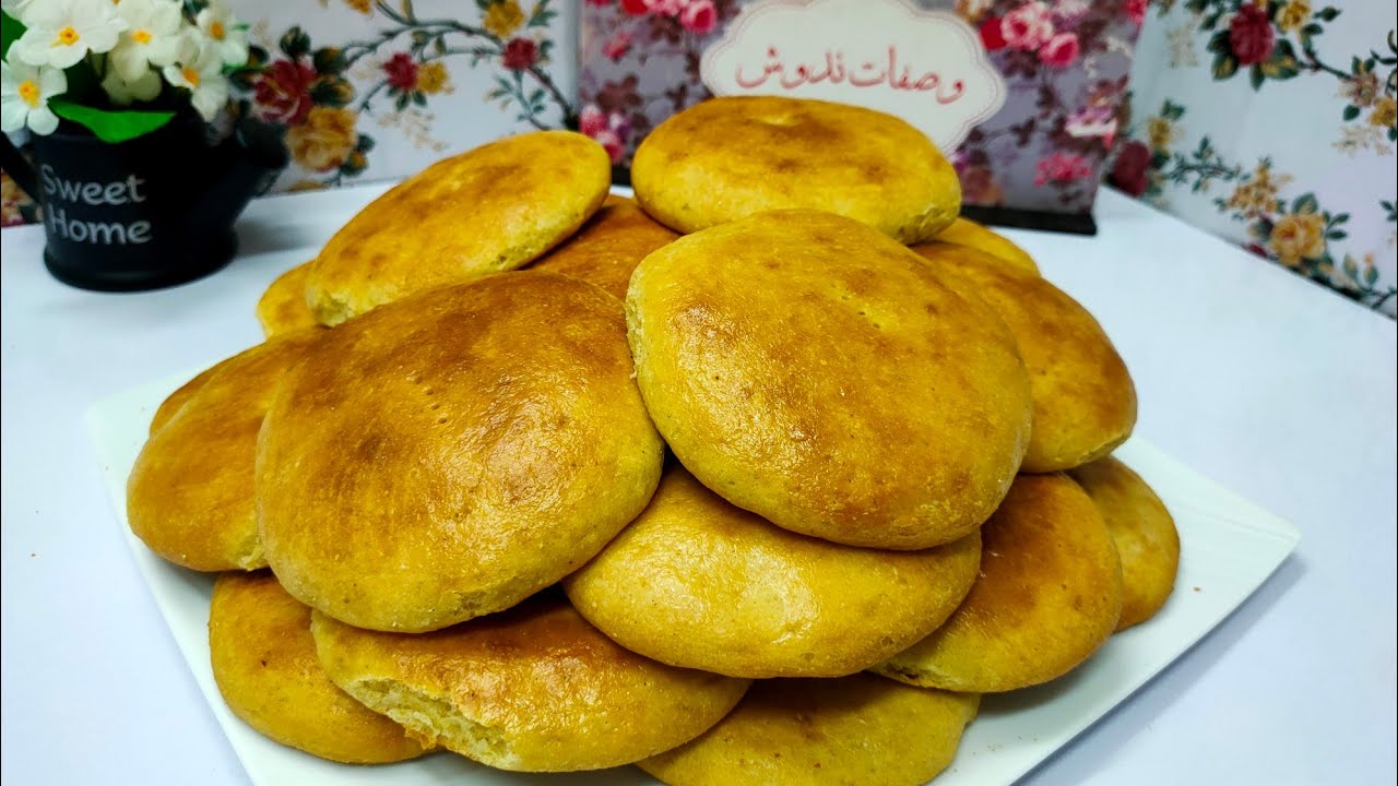 القرص الطري بدقيق الذره 😋لذيييذه حضريها للفطاره ⁦❤️⁩وصفات ندوش2