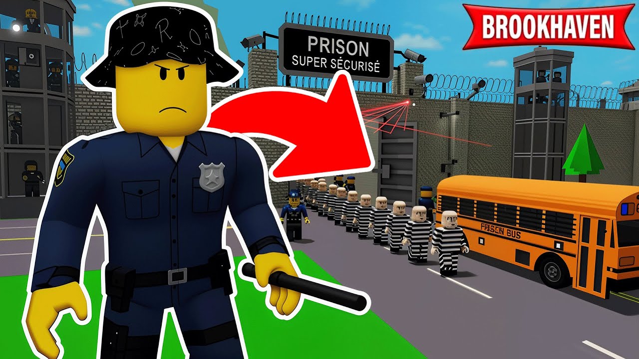 JE TRANSPORTE DES PRISONNIERS DANGEREUX SUR BROOKHAVEN ROBLOX