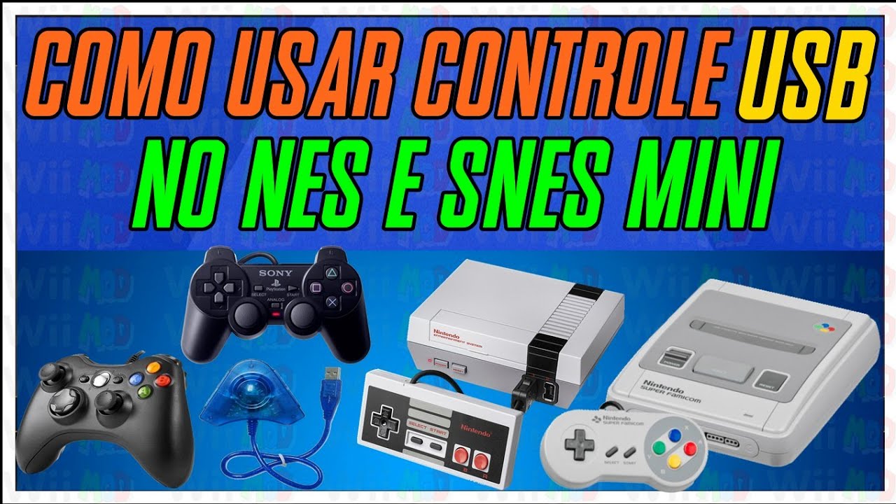(107) Como usar controle USB no NES e SNES Mini