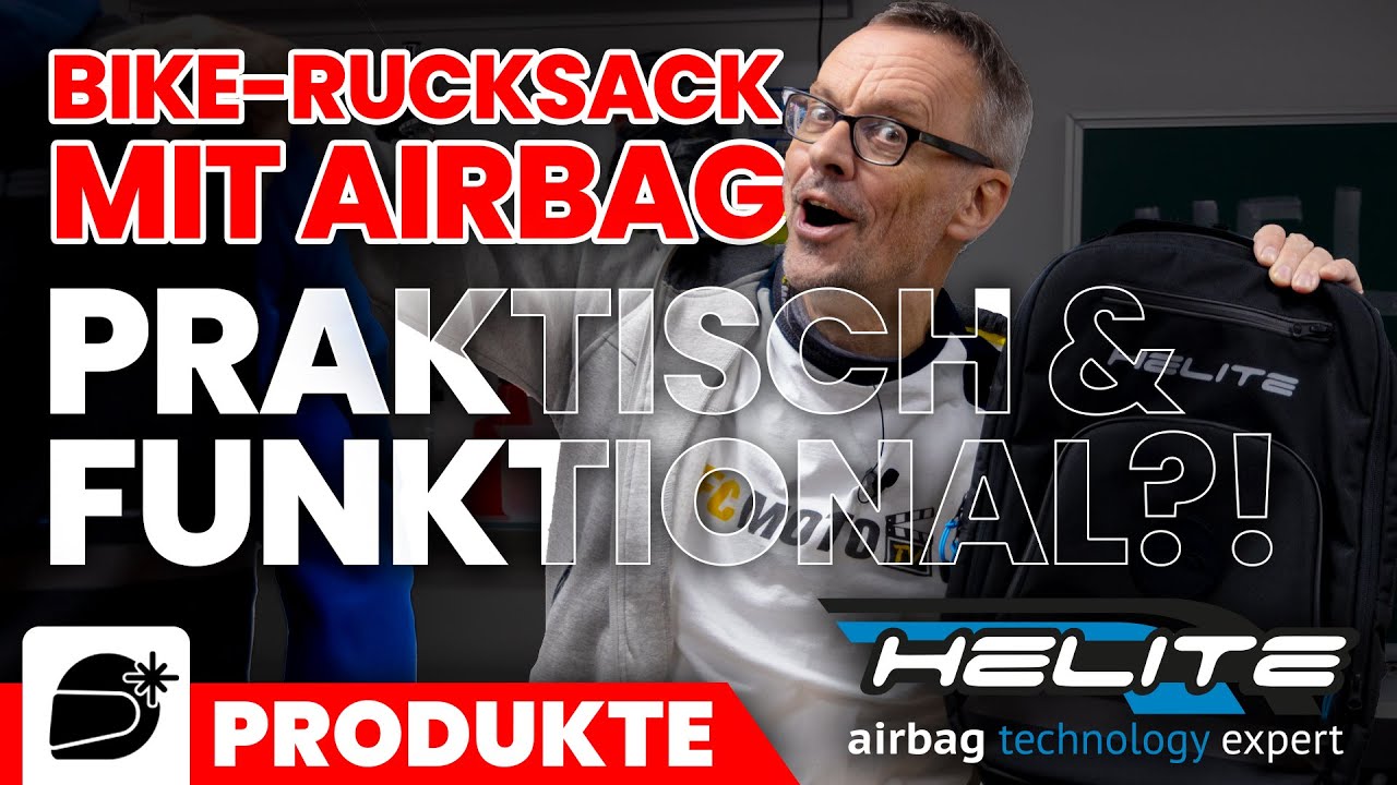 Helite H-Moov - innovativer Airbagrucksack für deine Sicherheit auf dem Motorrad
