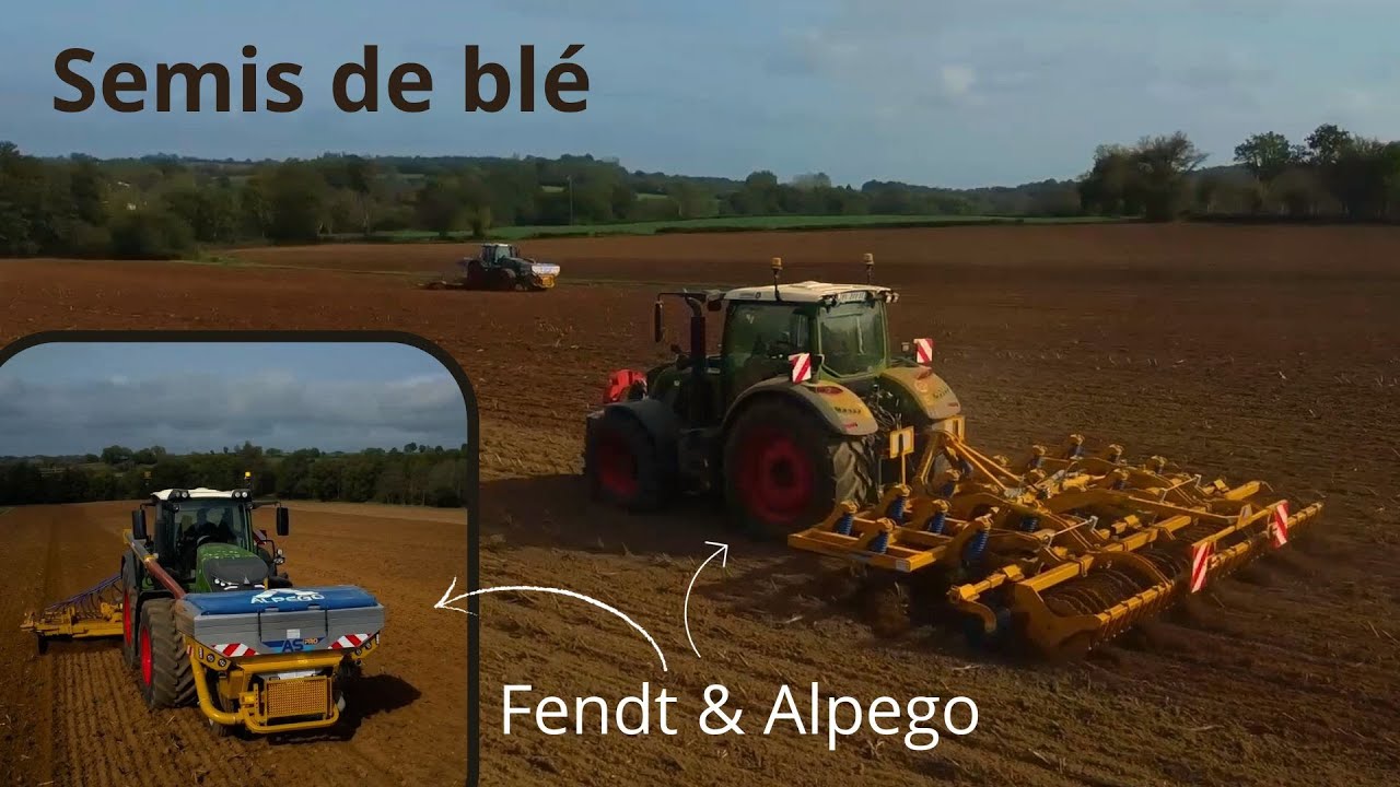 Semis de Blé 2023 dans de bonnes conditions👌 !! Nouveau combiné Alpego !!