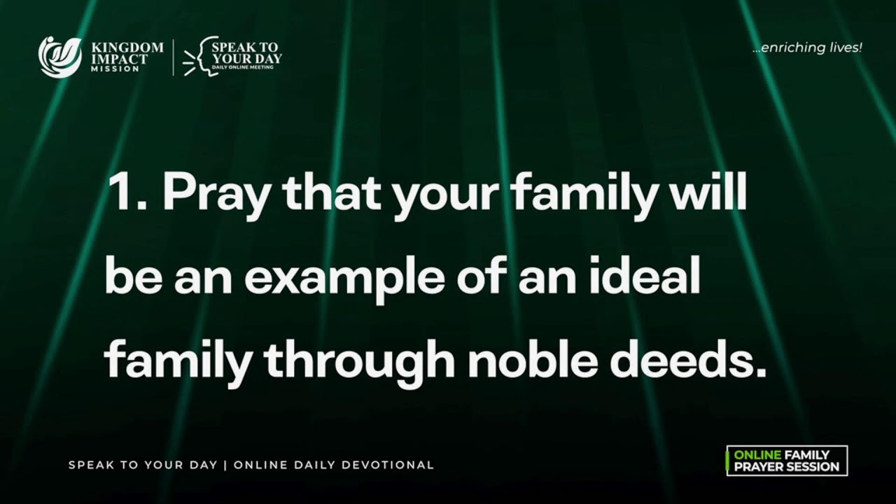 Morning Prayer: Speak to Your Day | Daily Devotional with Pastor Ojuh | Jan 24, 2026