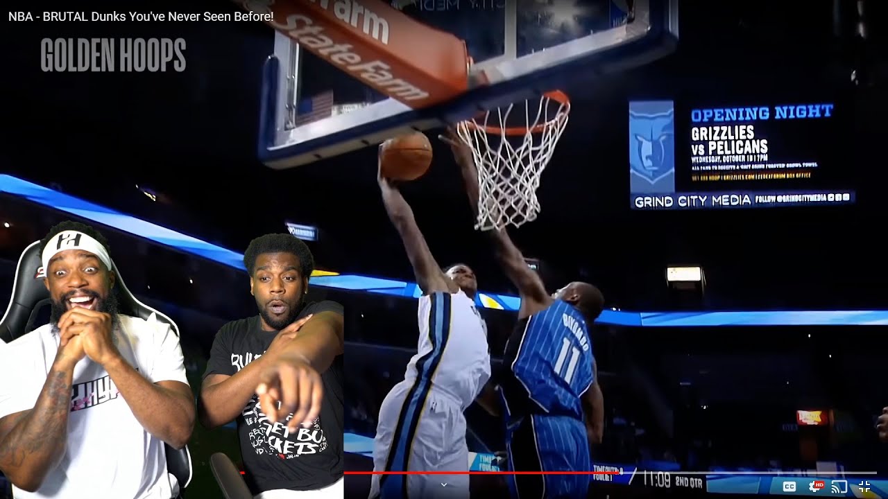 Cash And I react to NBAs Most Brutal Dunks Youv'e Never Seen !!