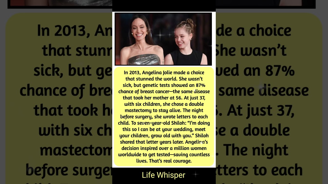 Angelina Jolie&rsquo;s One Letter Changed Millions of Lives &mdash; And Saved Her Own