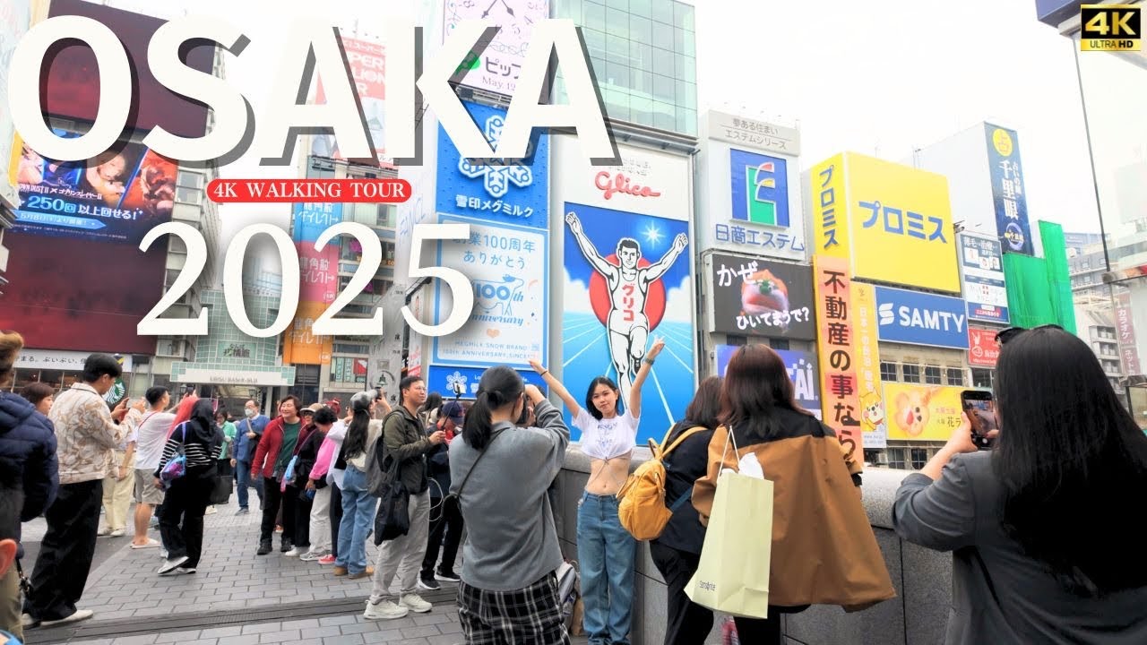 Walk from Namba to Shinsekai (難波から新世界) 4K Walking Tour ( HDR/24FPS )